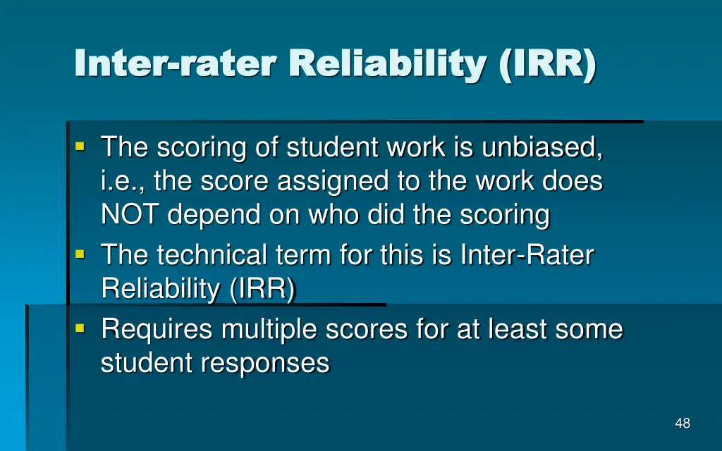 inter inter rater reliability irr rater