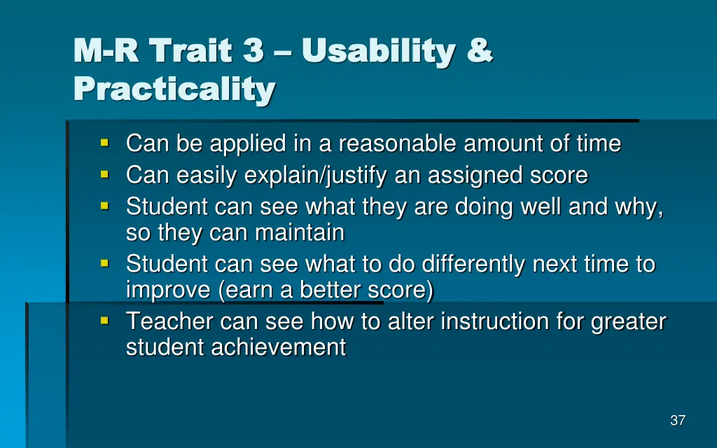 m m r trait 3 r trait 3 usability practicality