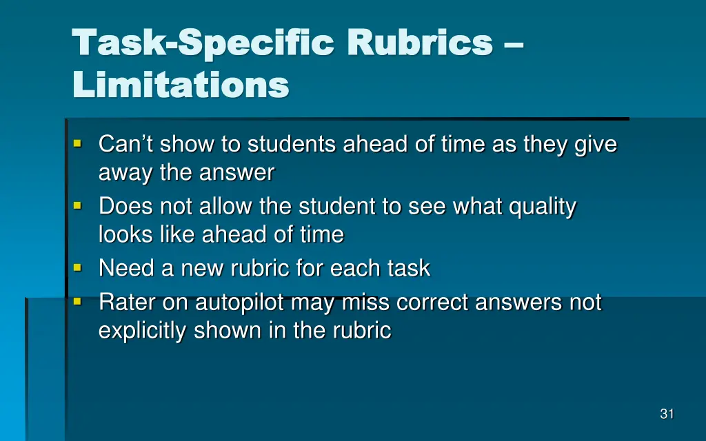 task task specific rubrics specific rubrics 1