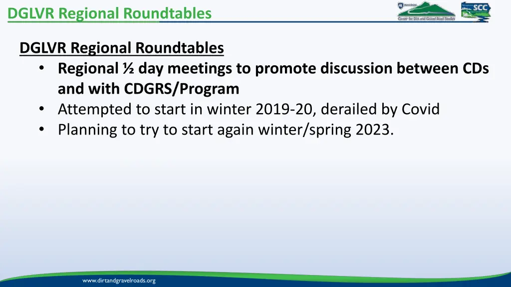 dglvr regional roundtables