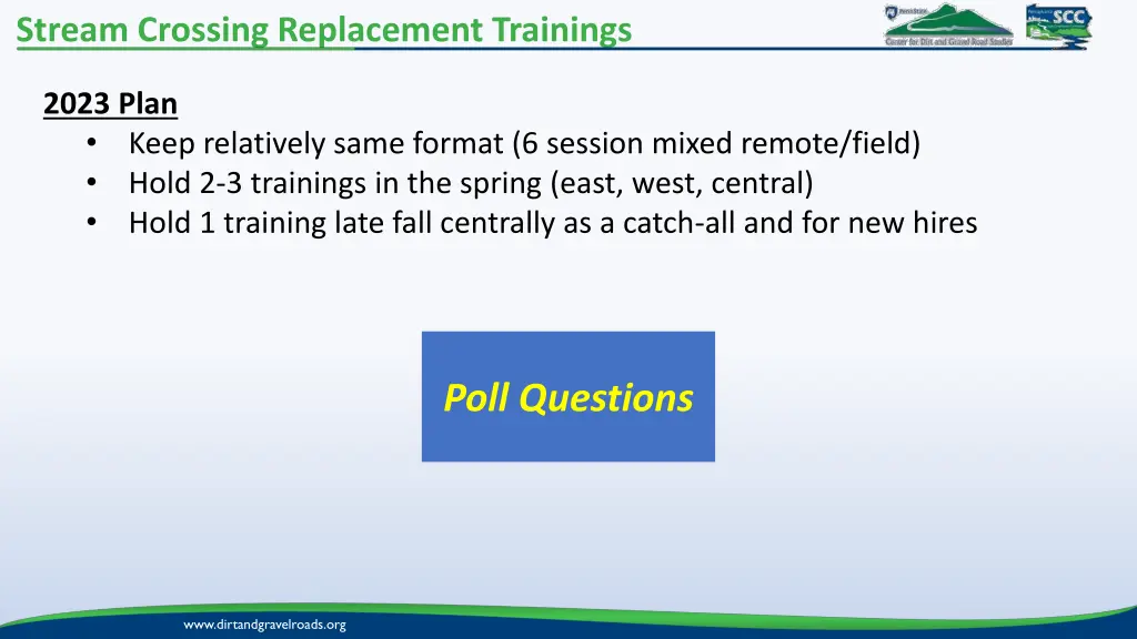 stream crossing replacement trainings 3