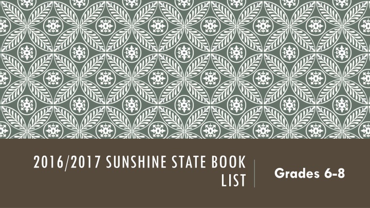 2016 2017 sunshine state book