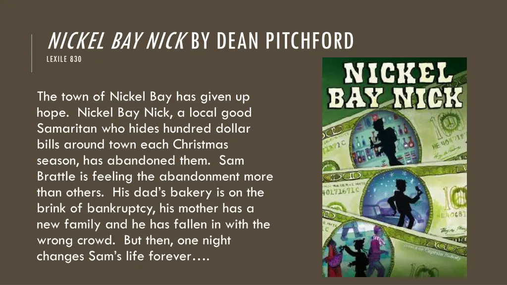 nickel bay nick by dean pitchford lexile 830