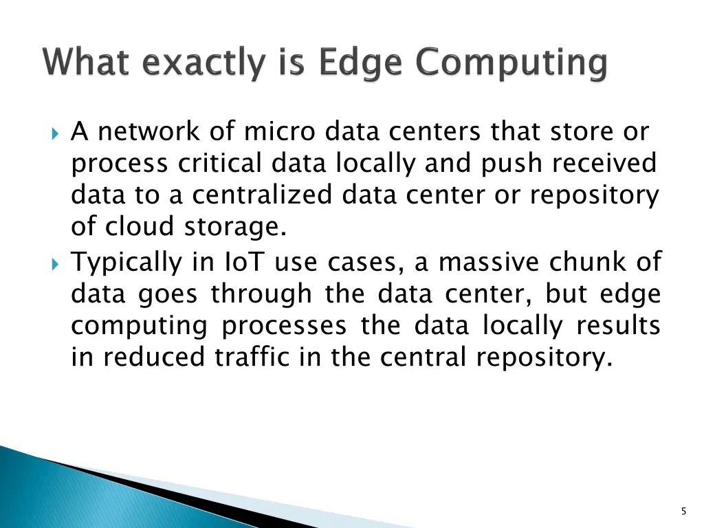 a network of micro data centers that store