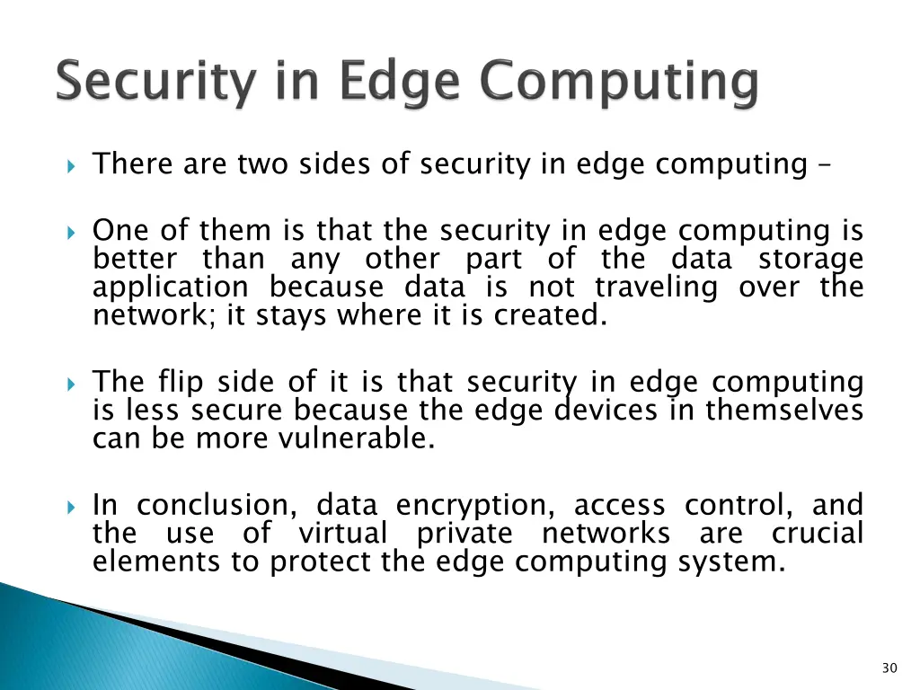 there are two sides of security in edge computing