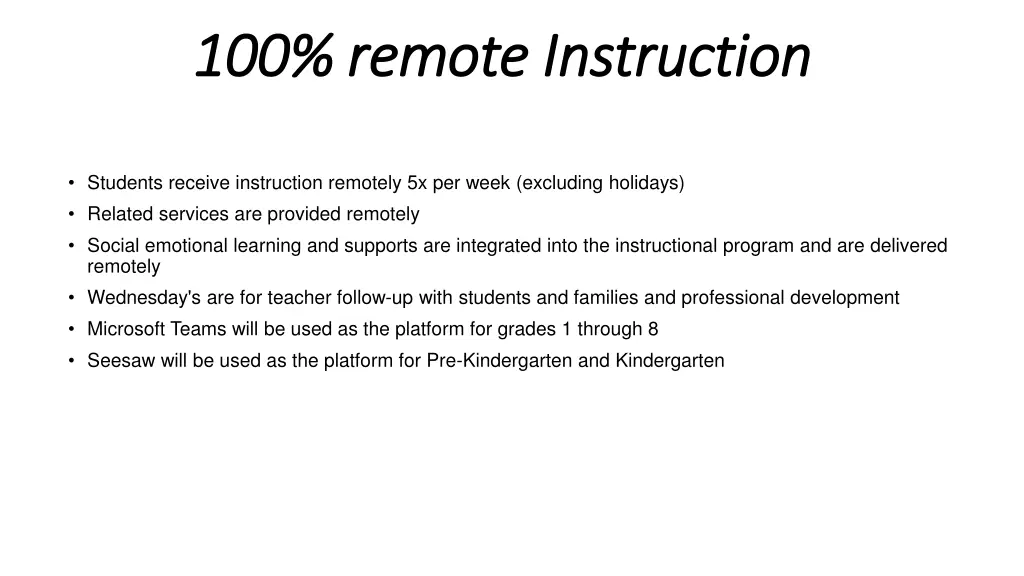 100 remote instruction 100 remote instruction