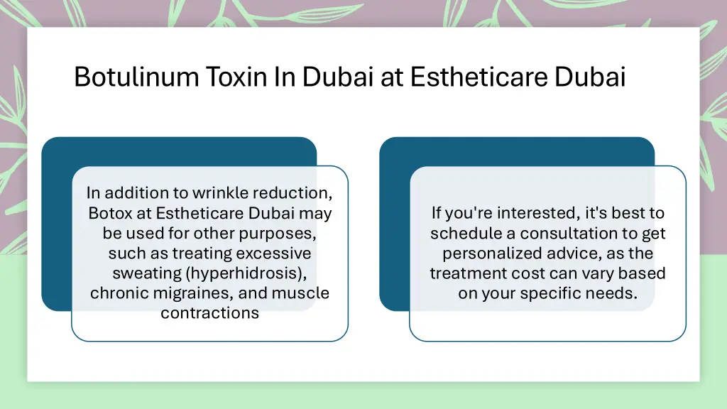 botulinum toxin in dubai at estheticare dubai 2