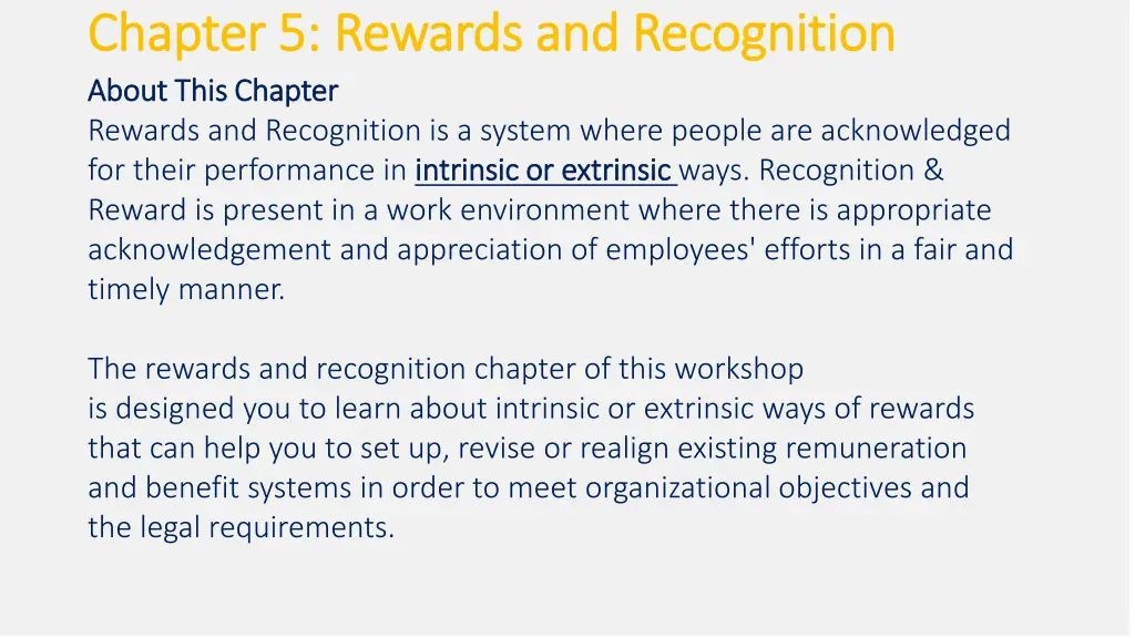 chapter chapter 5 5 rewards and recognition