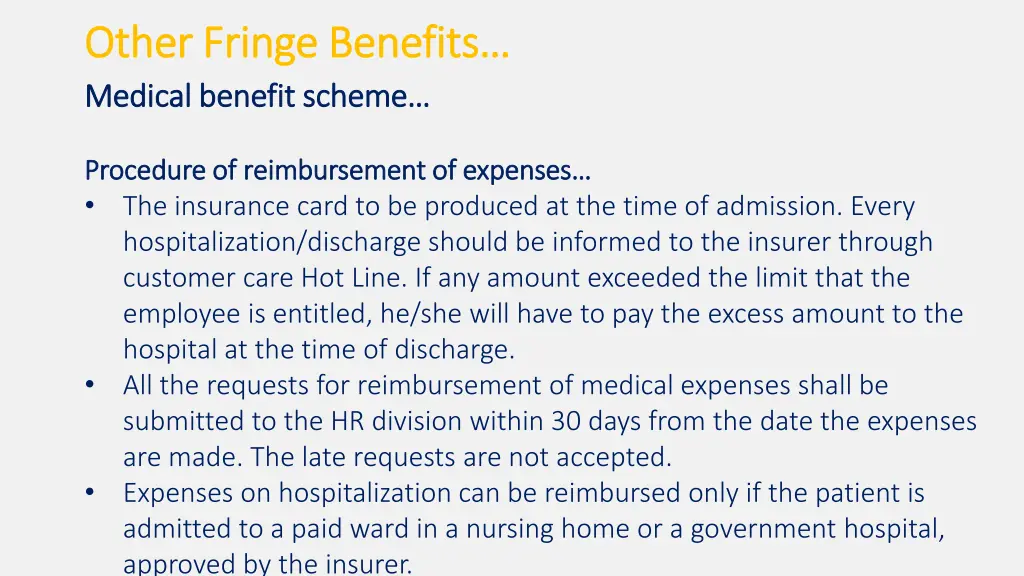 other other fringe fringe benefits medical 4