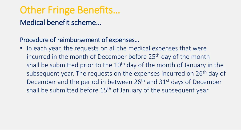 other other fringe fringe benefits medical 6