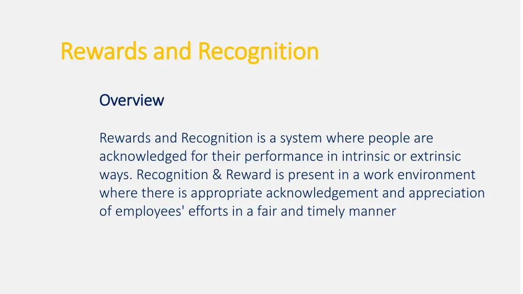 rewards and recognition rewards and recognition