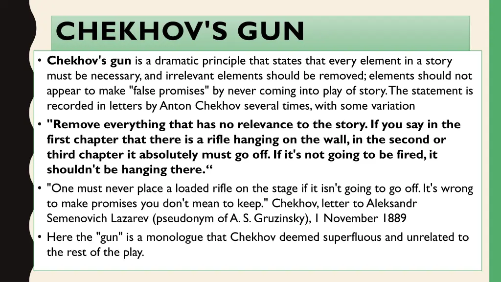 chekhov s gun