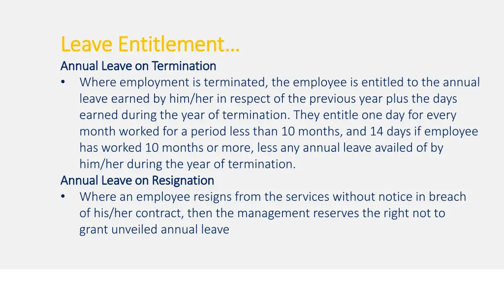 leave entitlement leave entitlement annual leave 2