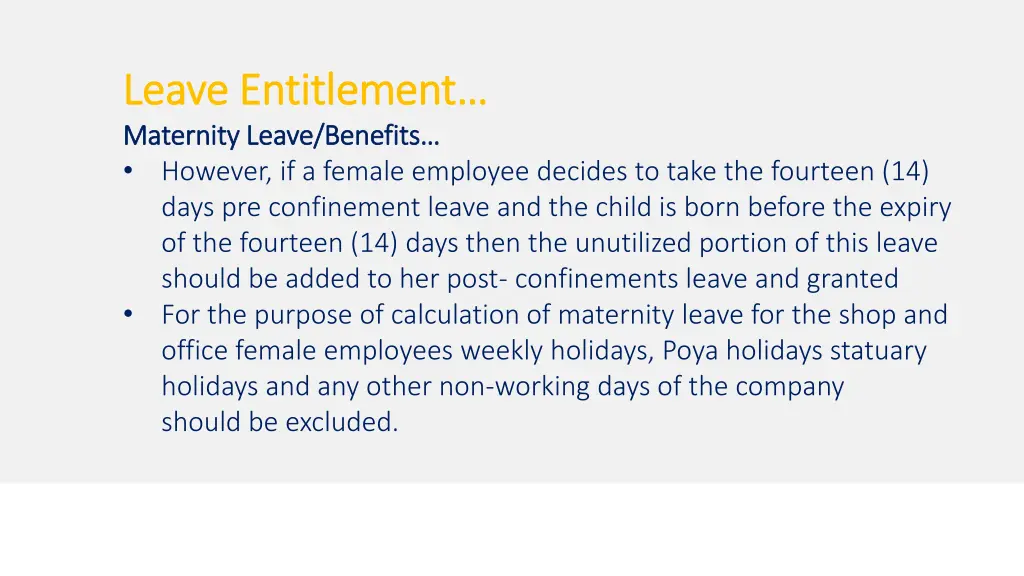 leave entitlement leave entitlement maternity 2