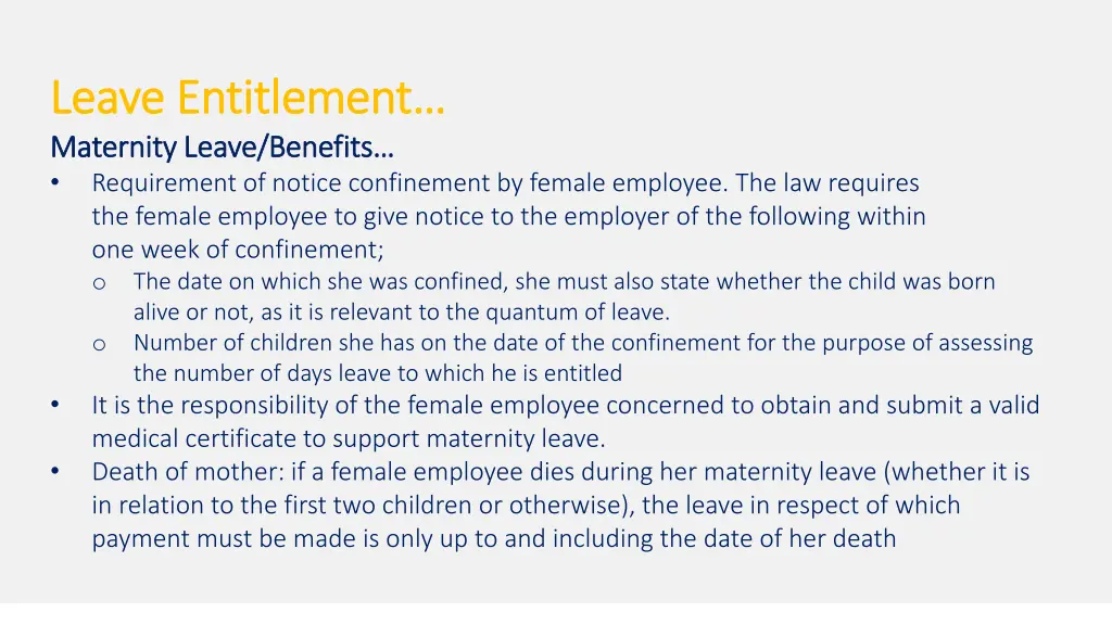 leave entitlement leave entitlement maternity 3