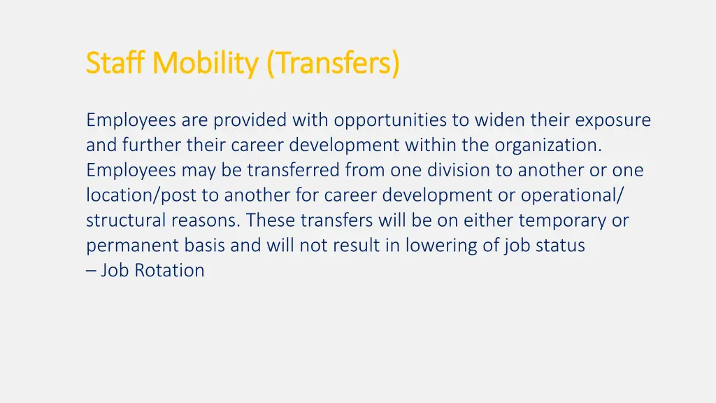 staff mobility transfers staff mobility transfers