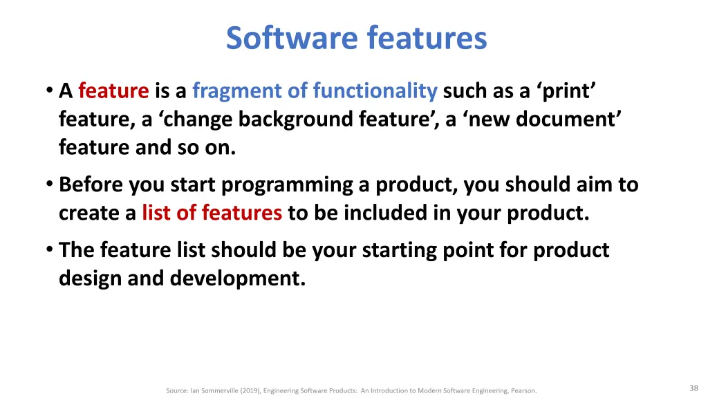 software features