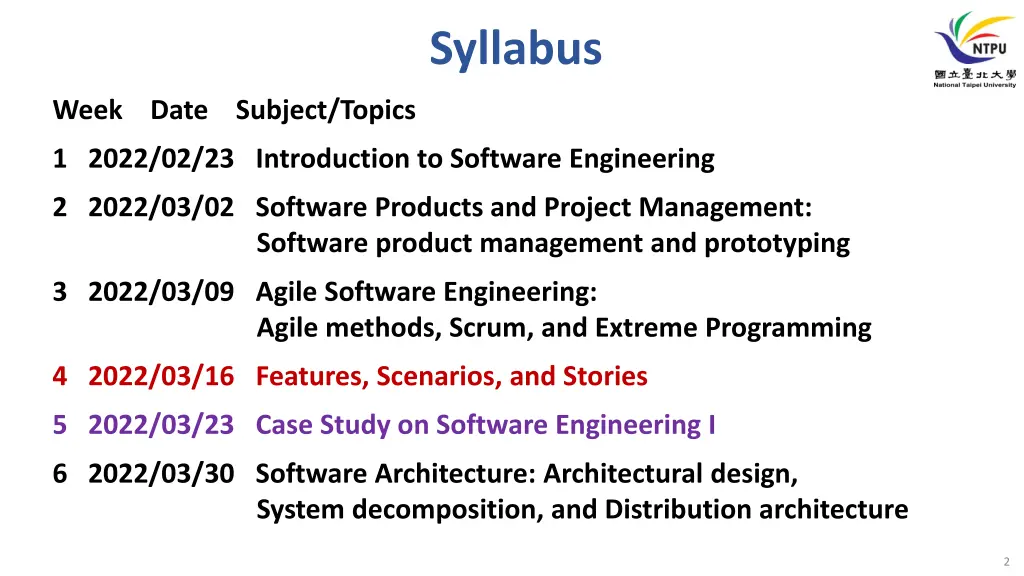 syllabus