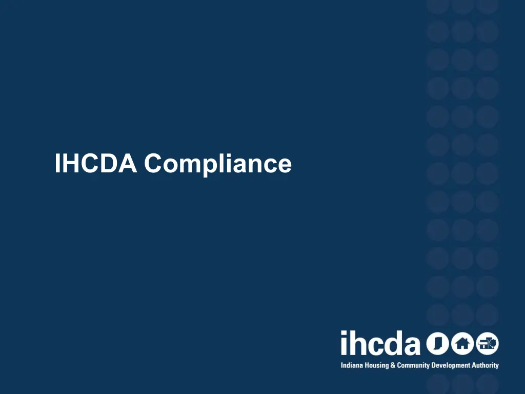 ihcda compliance