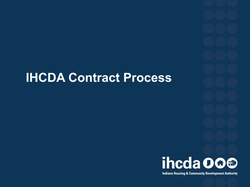 ihcda contract process