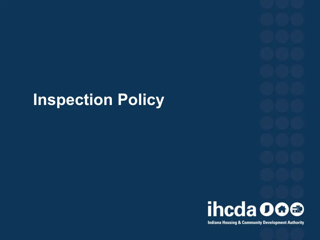 inspection policy