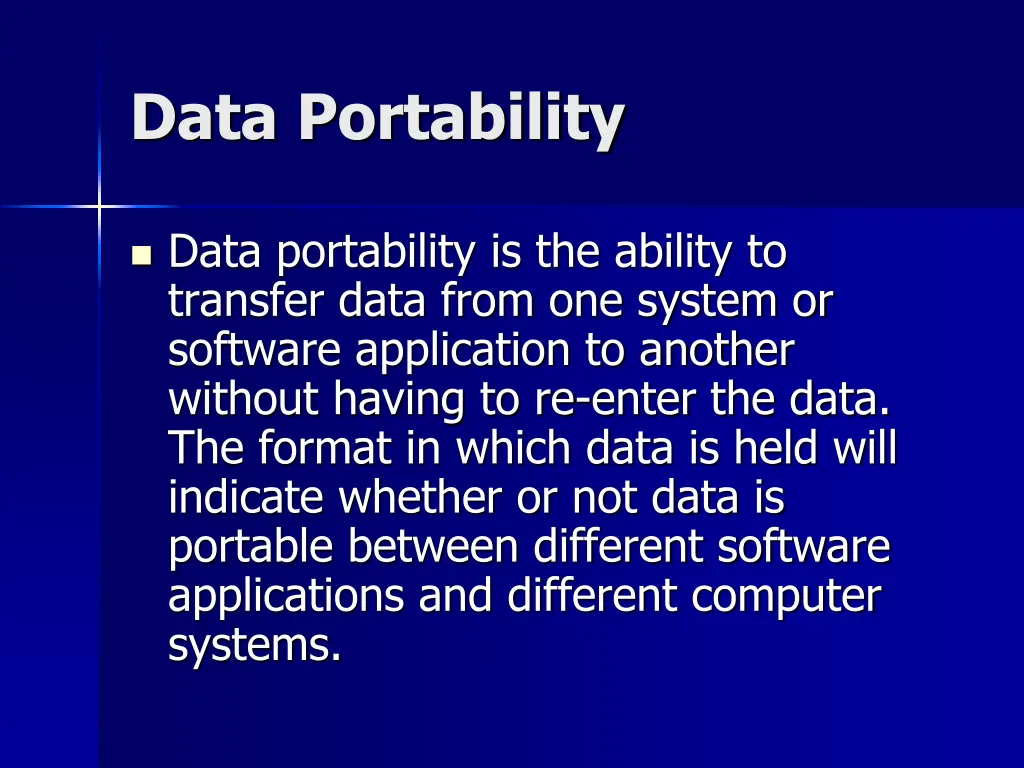 data portability