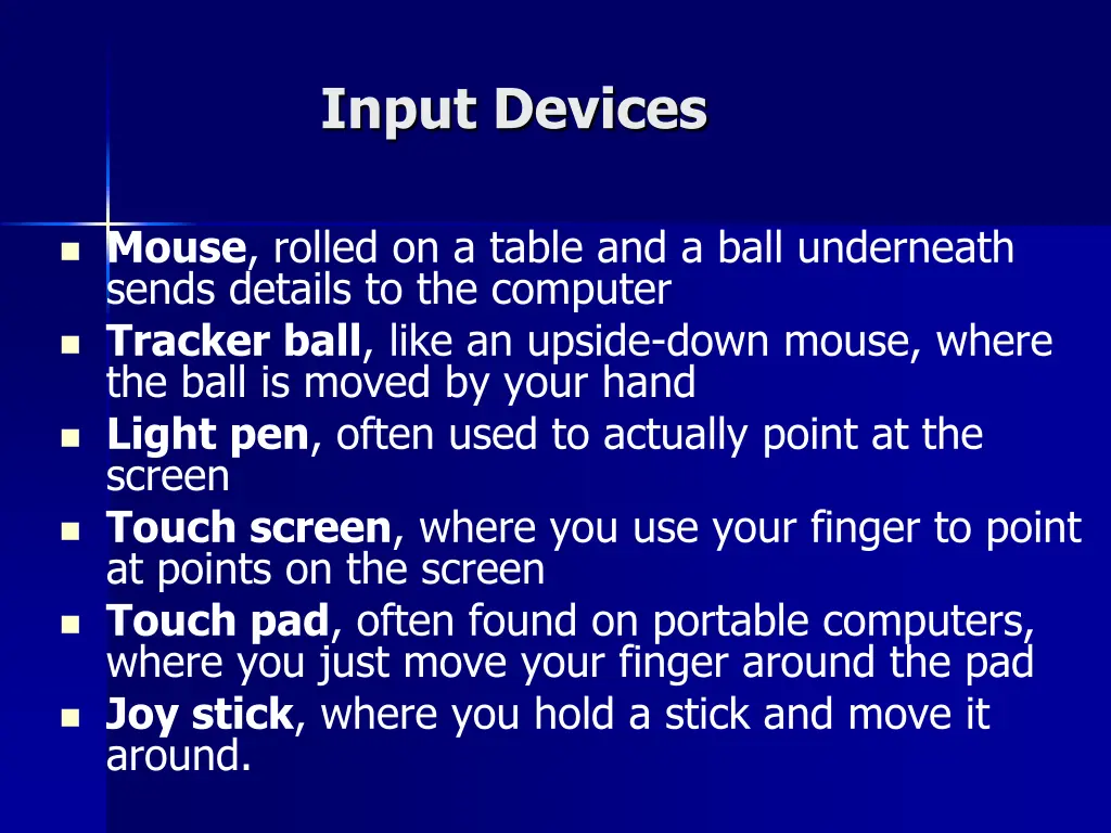 input devices