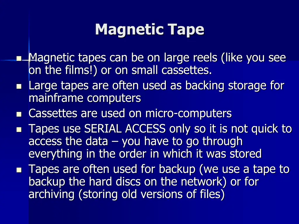 magnetic tape