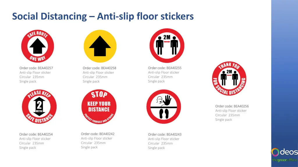 social distancing anti slip floor stickers 1