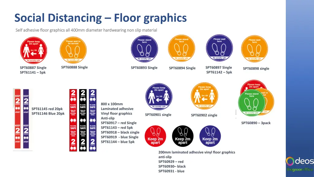 social distancing floor graphics