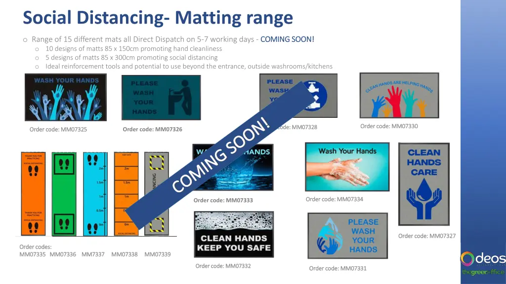 social distancing matting range