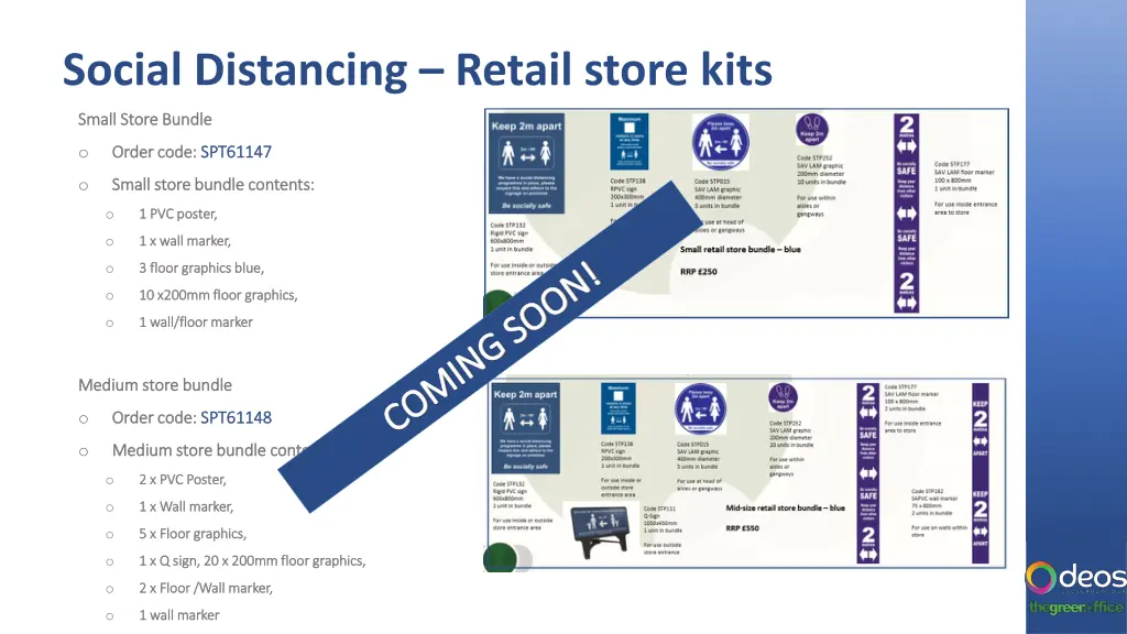 social distancing retail store kits