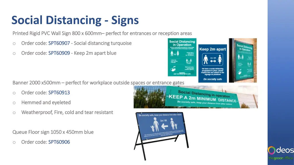 social distancing signs