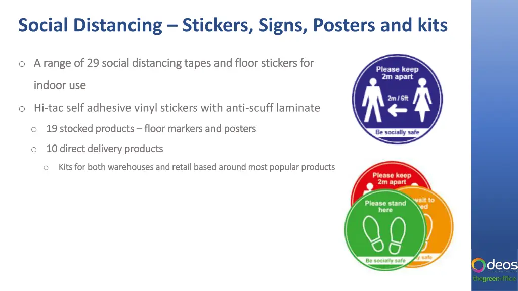 social distancing stickers signs posters and kits