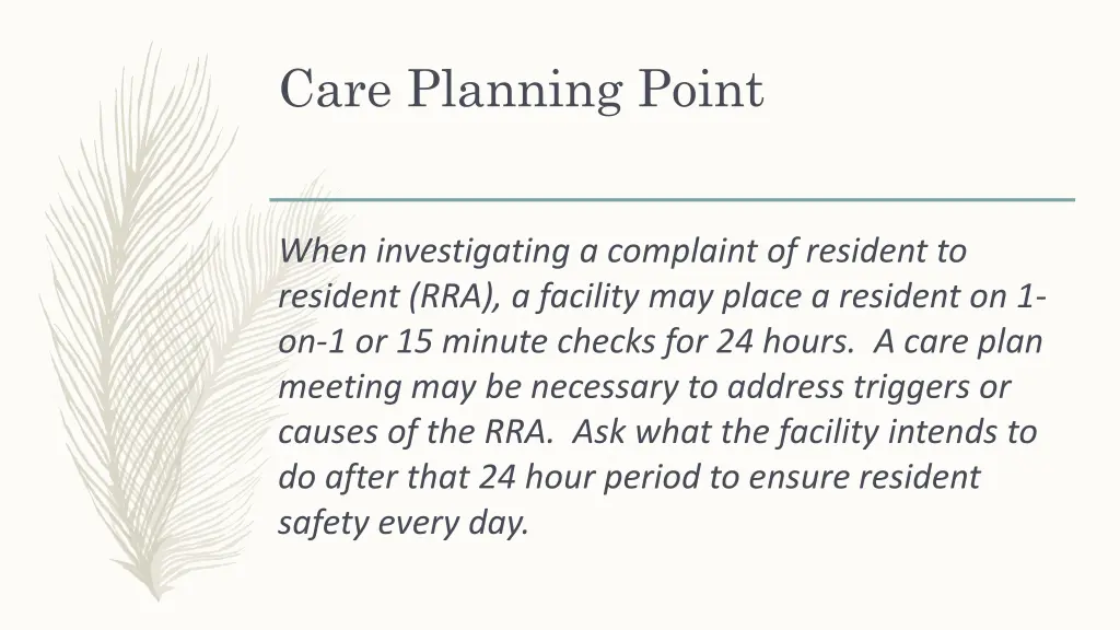 care planning point 2