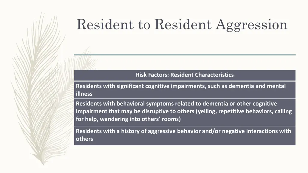 resident to resident aggression 1