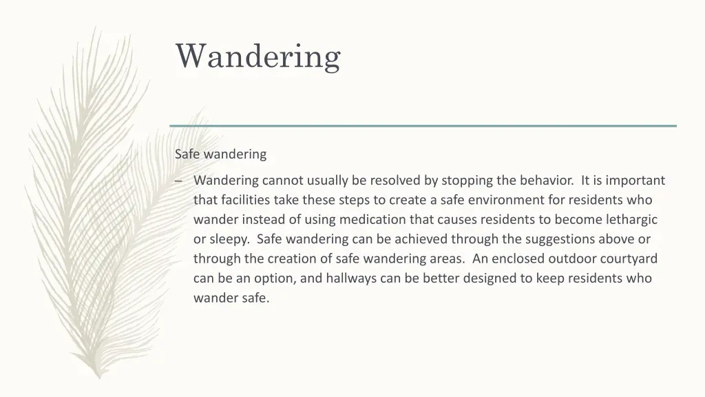 wandering 1