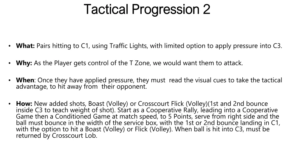 tactical progression tactical progression 2 2