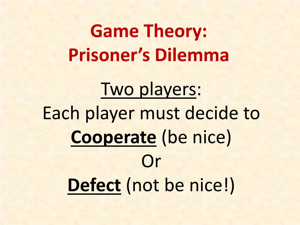 game theory prisoner s dilemma