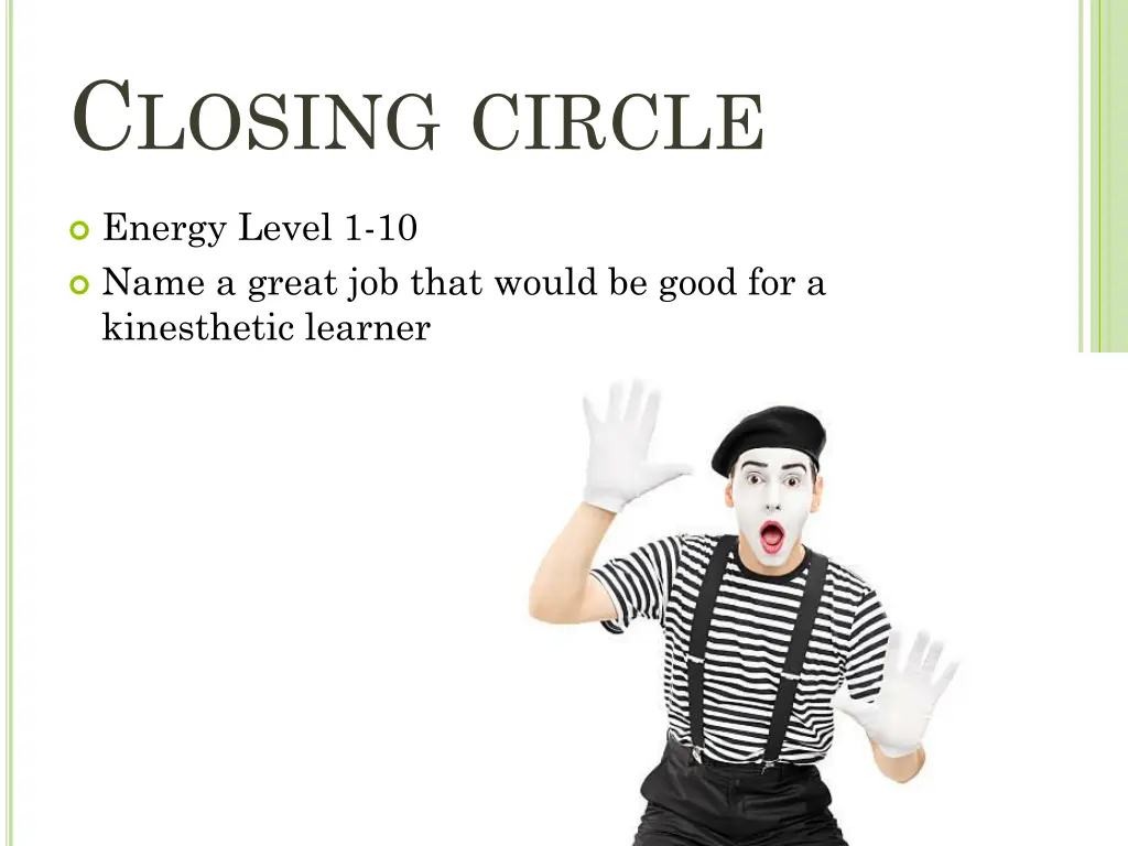 c losing circle