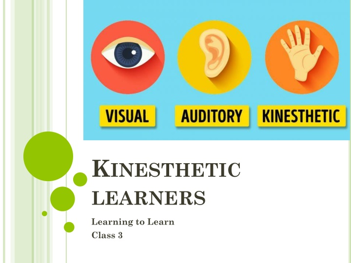 k inesthetic learners