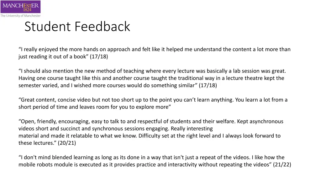 student feedback