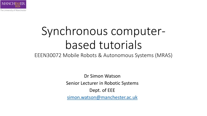 synchronous computer based tutorials eeen30072