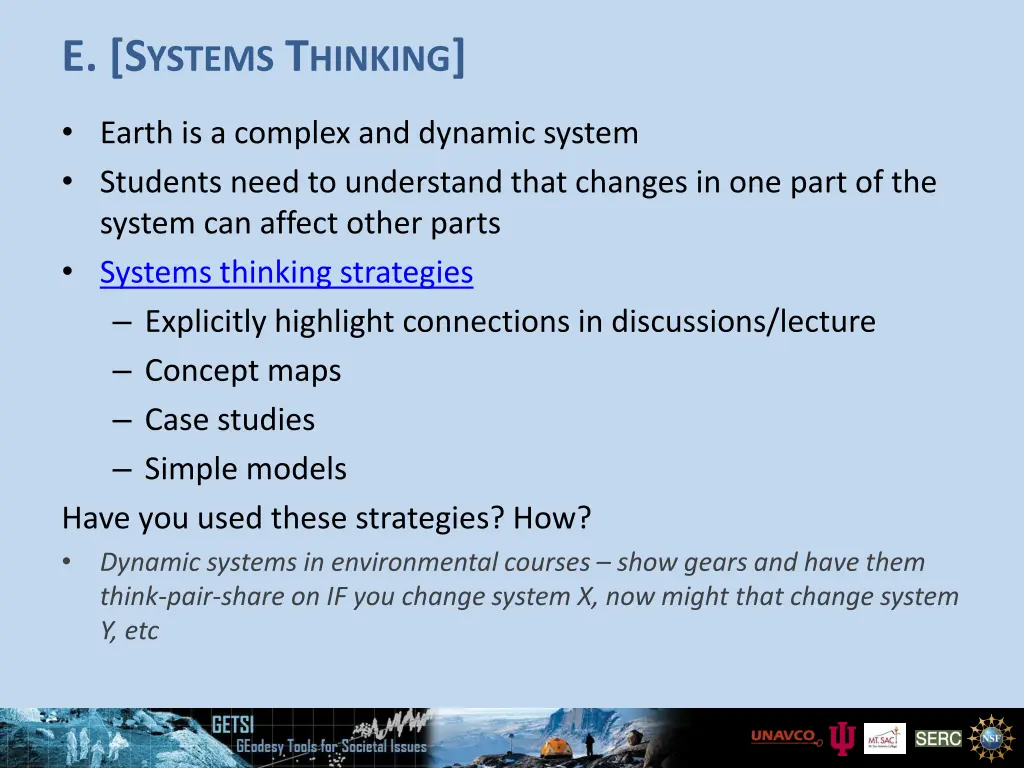 e s ystems t hinking