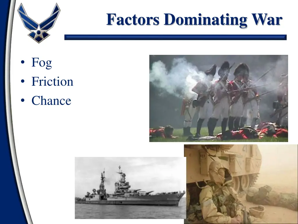 factors dominating war