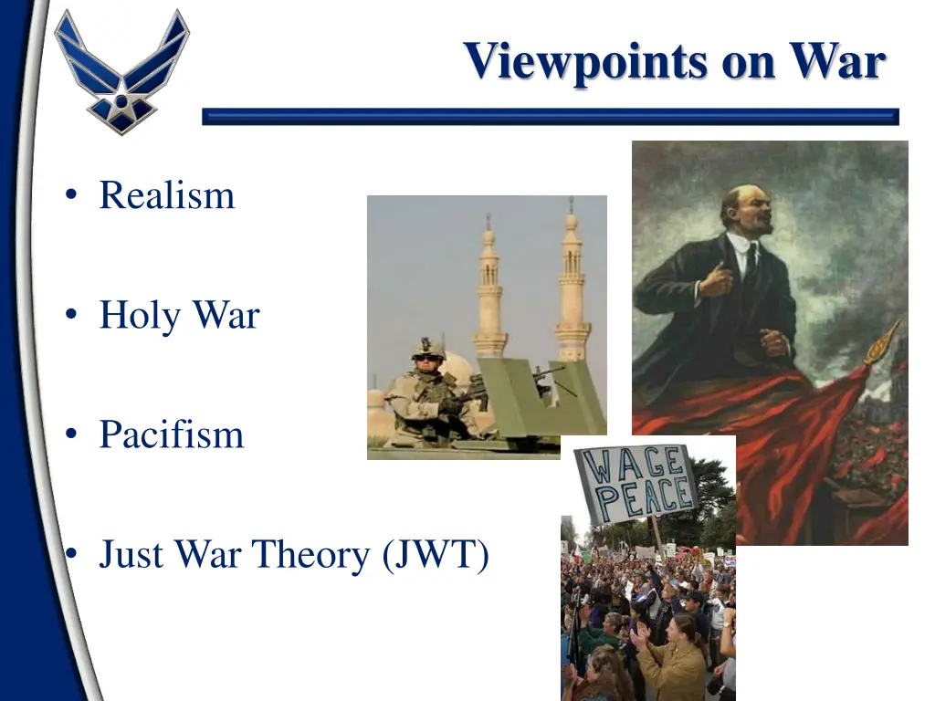 viewpoints on war