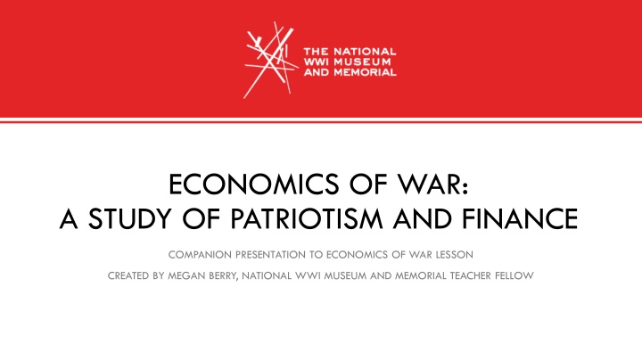 economics of war a study of patriotism and finance