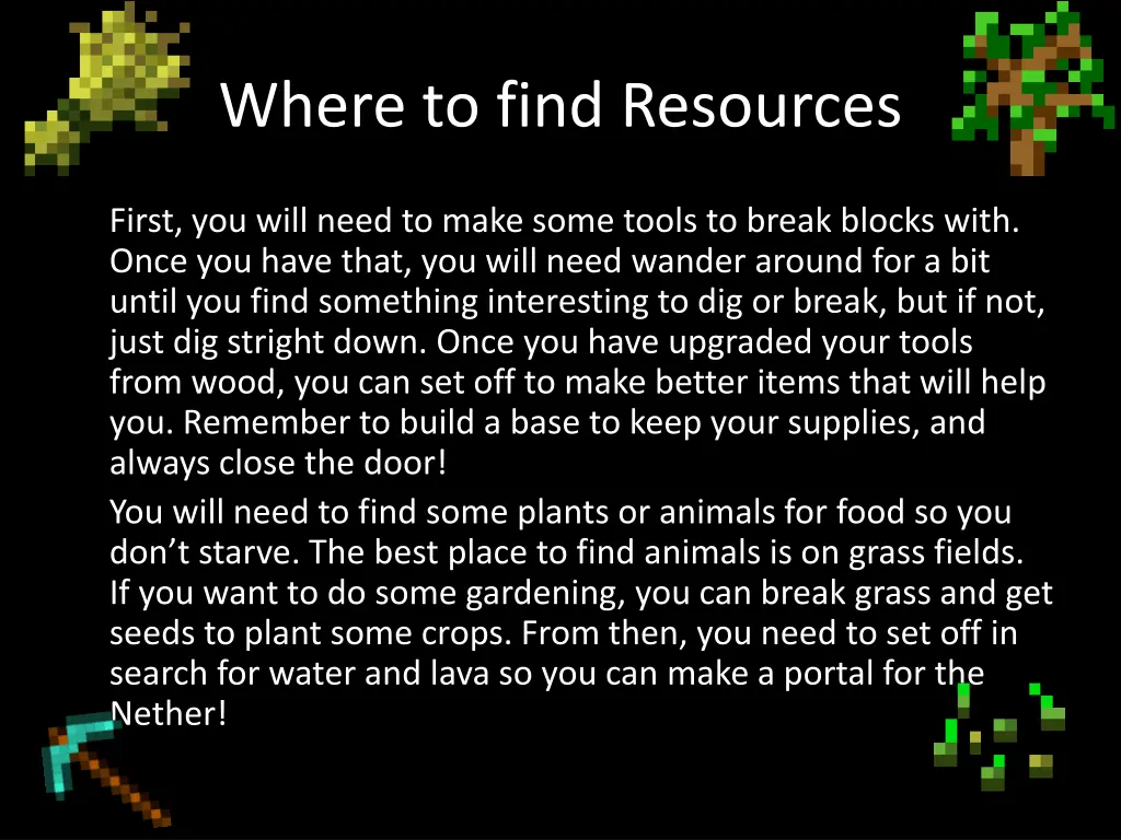 where to find resources