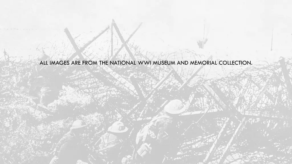 all images are from the national wwi museum