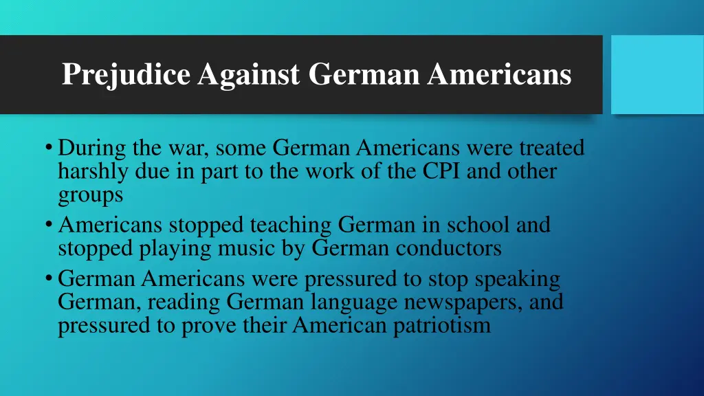 prejudice against german americans